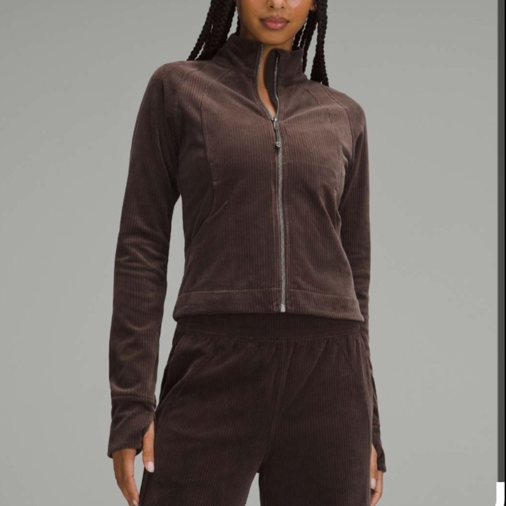 lululemon athletica Women's Dark Brown Corduroy Jacket